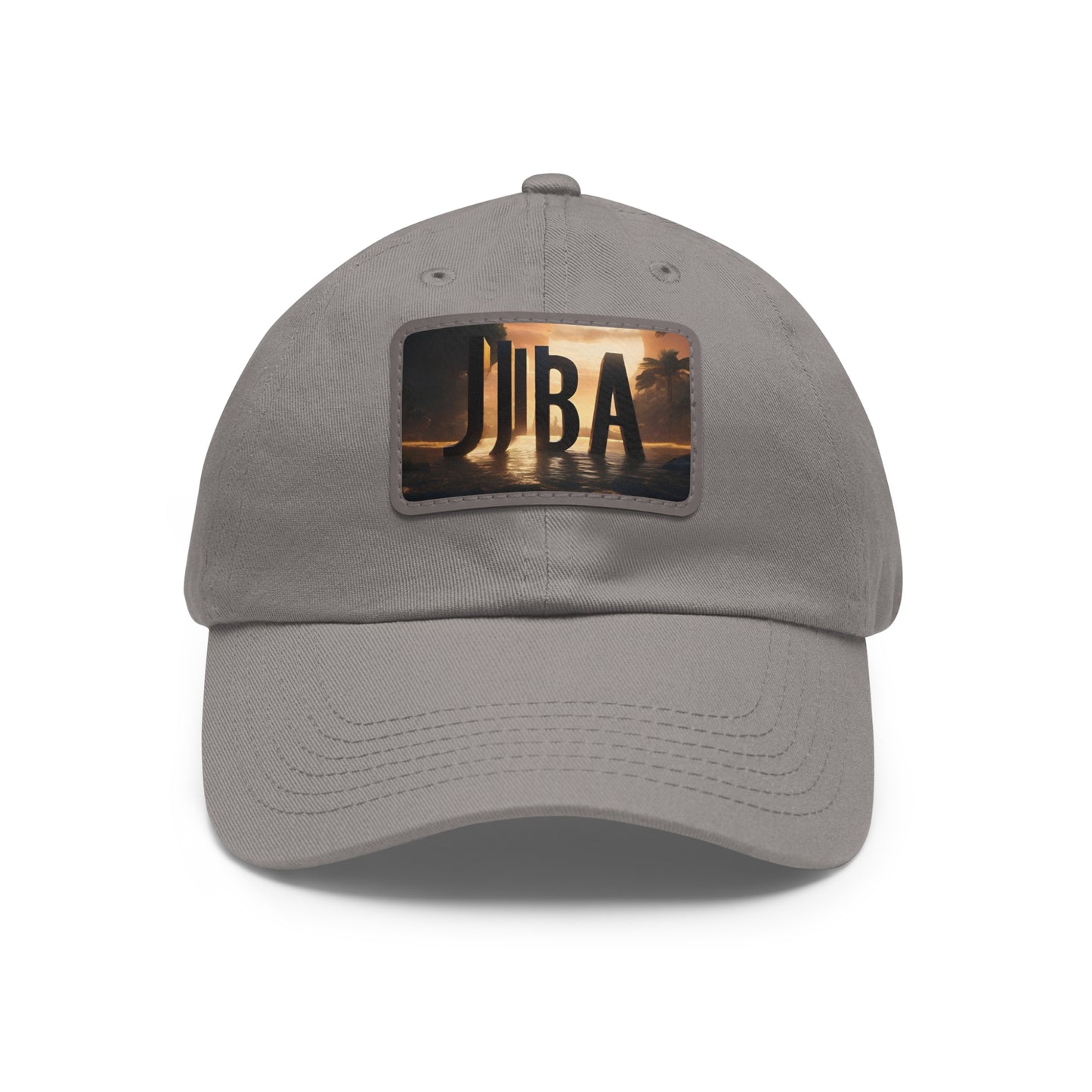 R_RH Juba Dad Hat with Leather Patch