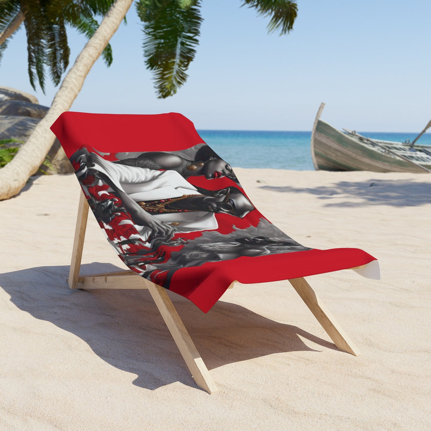 R&RH Red Beach Towel