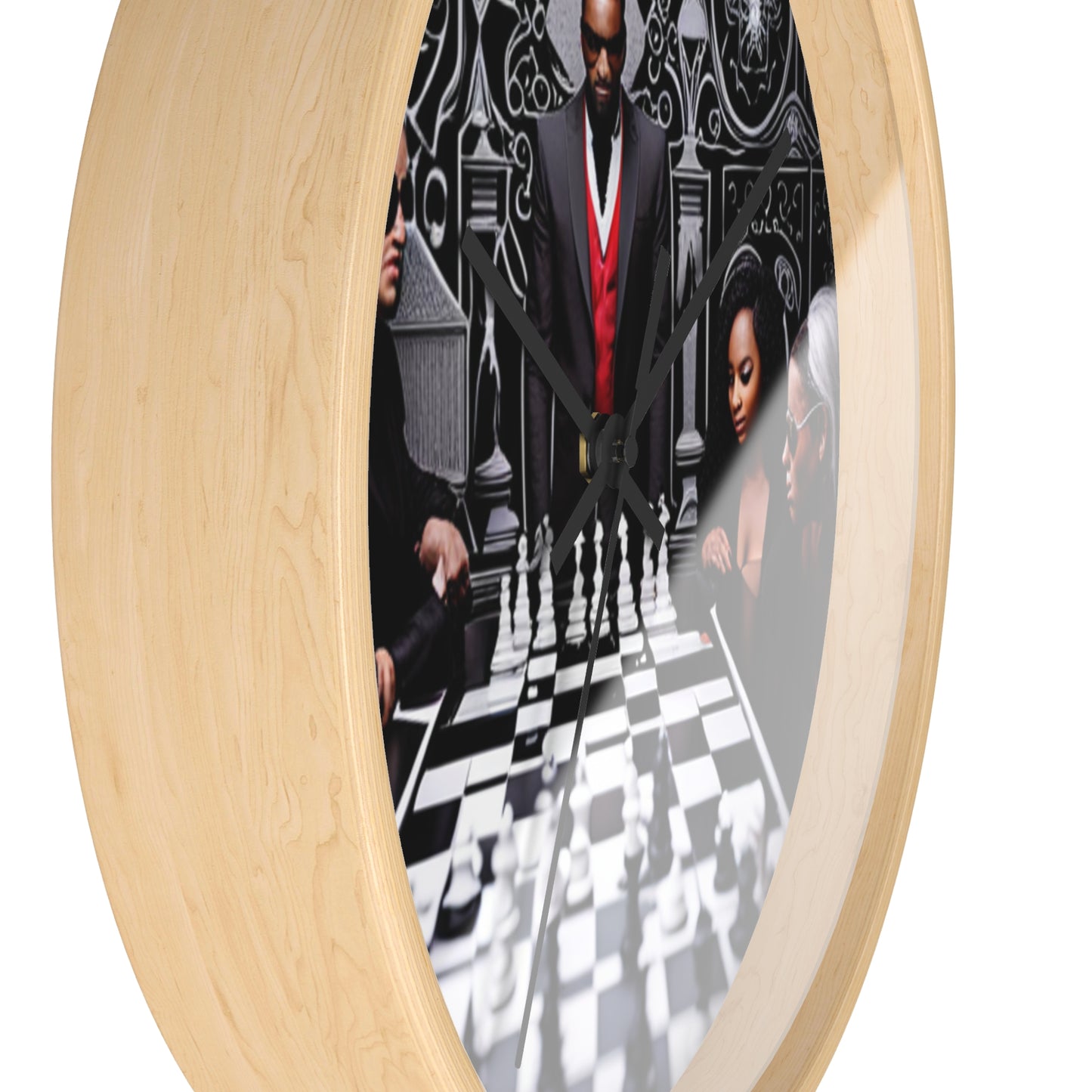 R&RH Chess Wall Clock