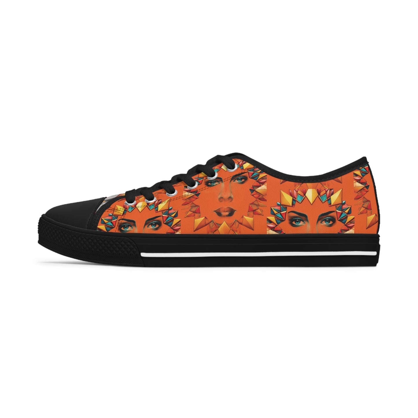 R&RH Women's Orange Portrait Tennis Shoes