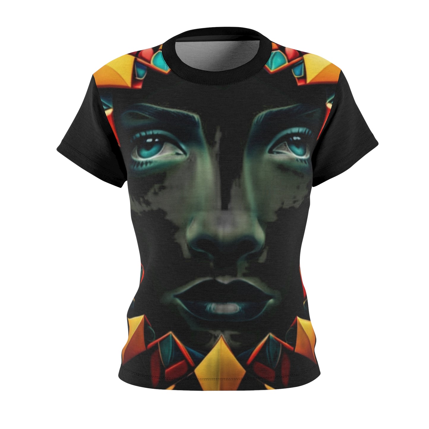 R&RH Portrait Women's Black  Tee