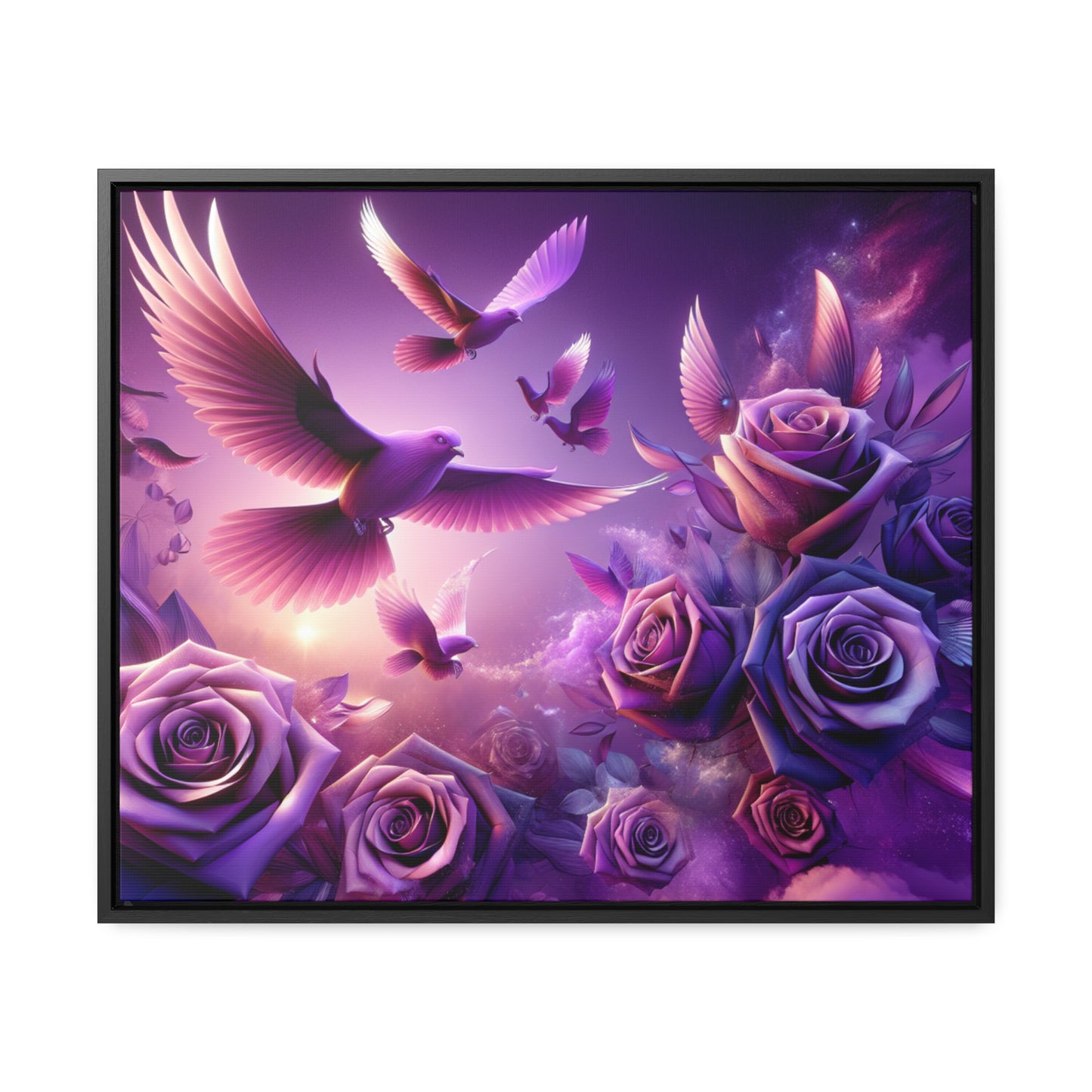 R&RH Flowery Birds Framed Painting