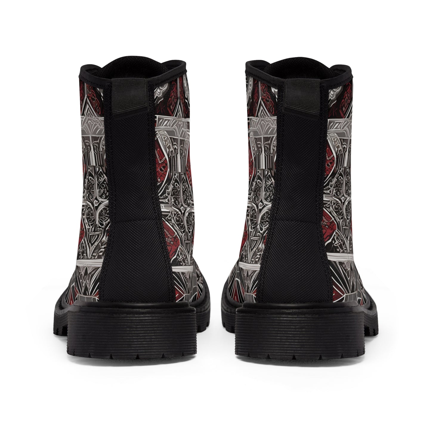 R&RH Men's Red Abstract Boots