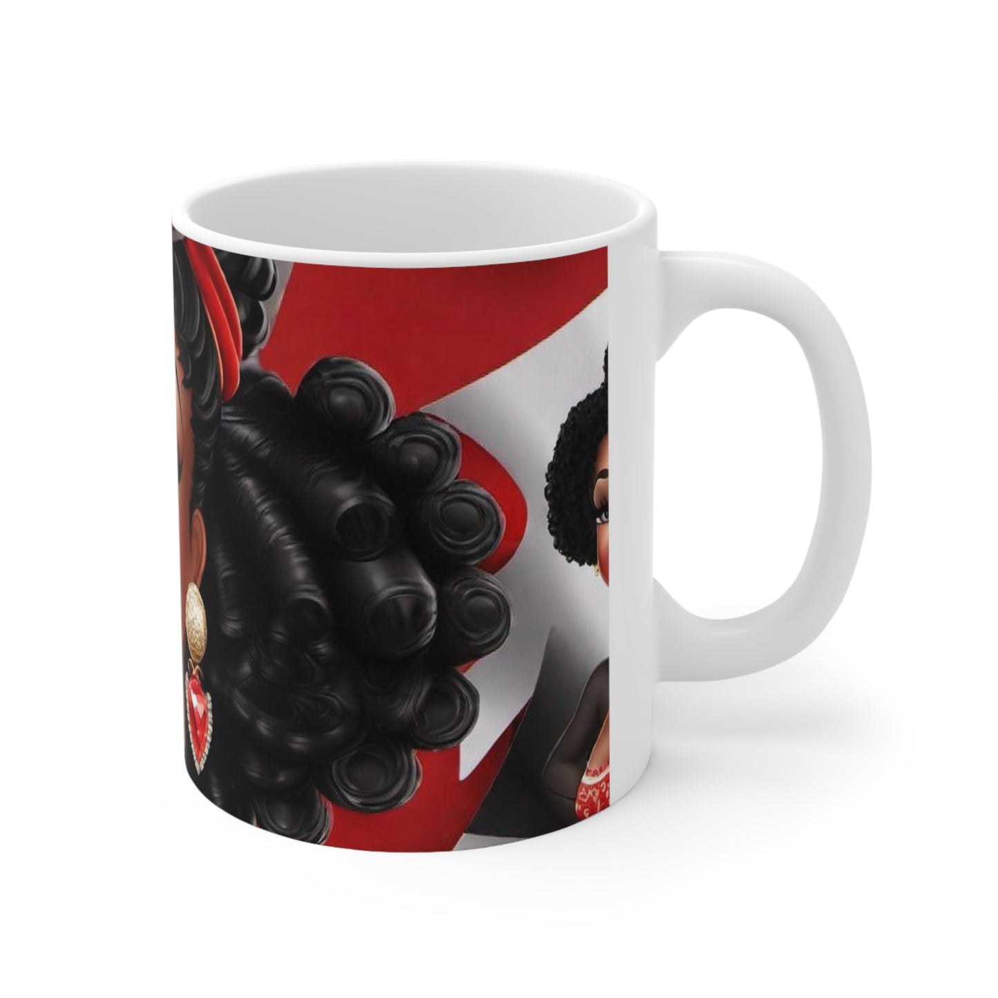 R&RH Red Carricature Ceramic Mug 11oz