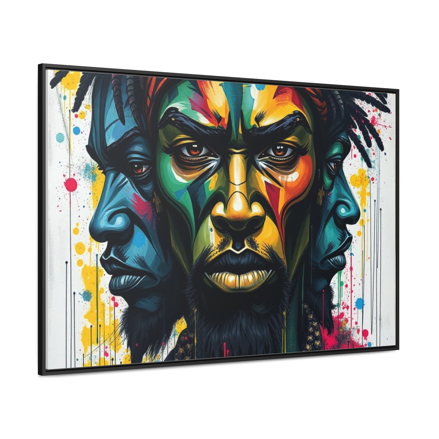 R&RH Vibrant Portrait Gallery Canvas Wrap - Modern Art Frame for Home Decor