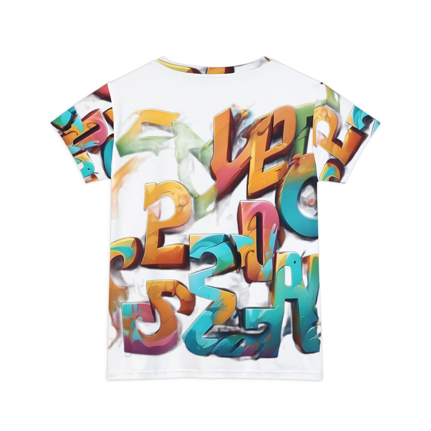 R&RH Vibrant Street Art Women's Short Sleeve Shirt - Graffiti Graphic Tee