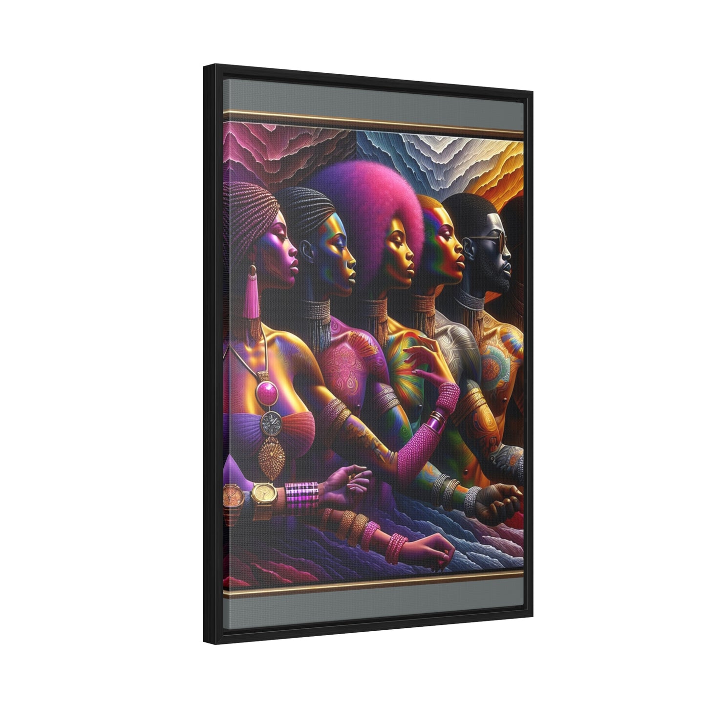 R&RH Colorful Artistry Framed Portrait