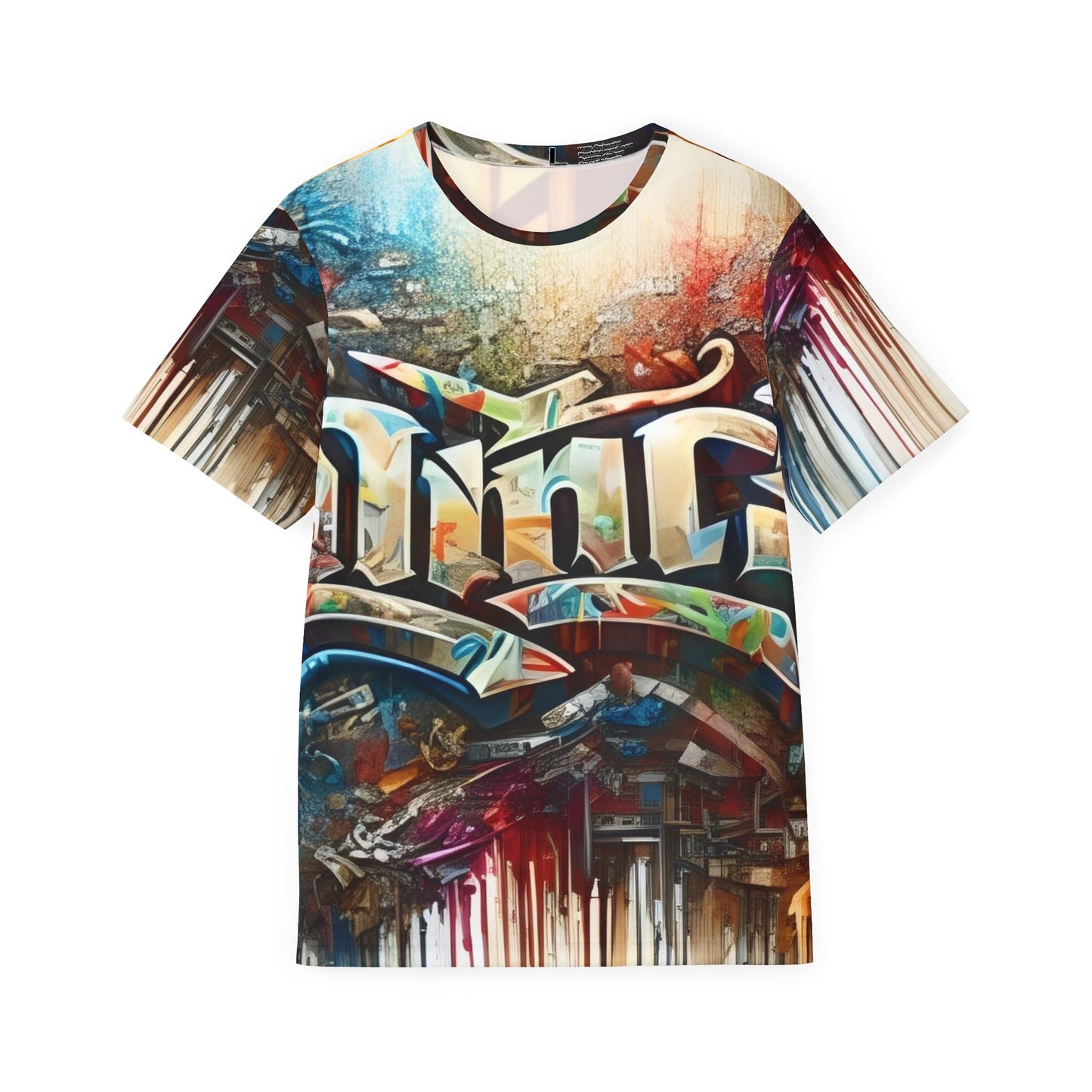 R&RH Graffiti Blah Men's Multicolor  T-Shirt