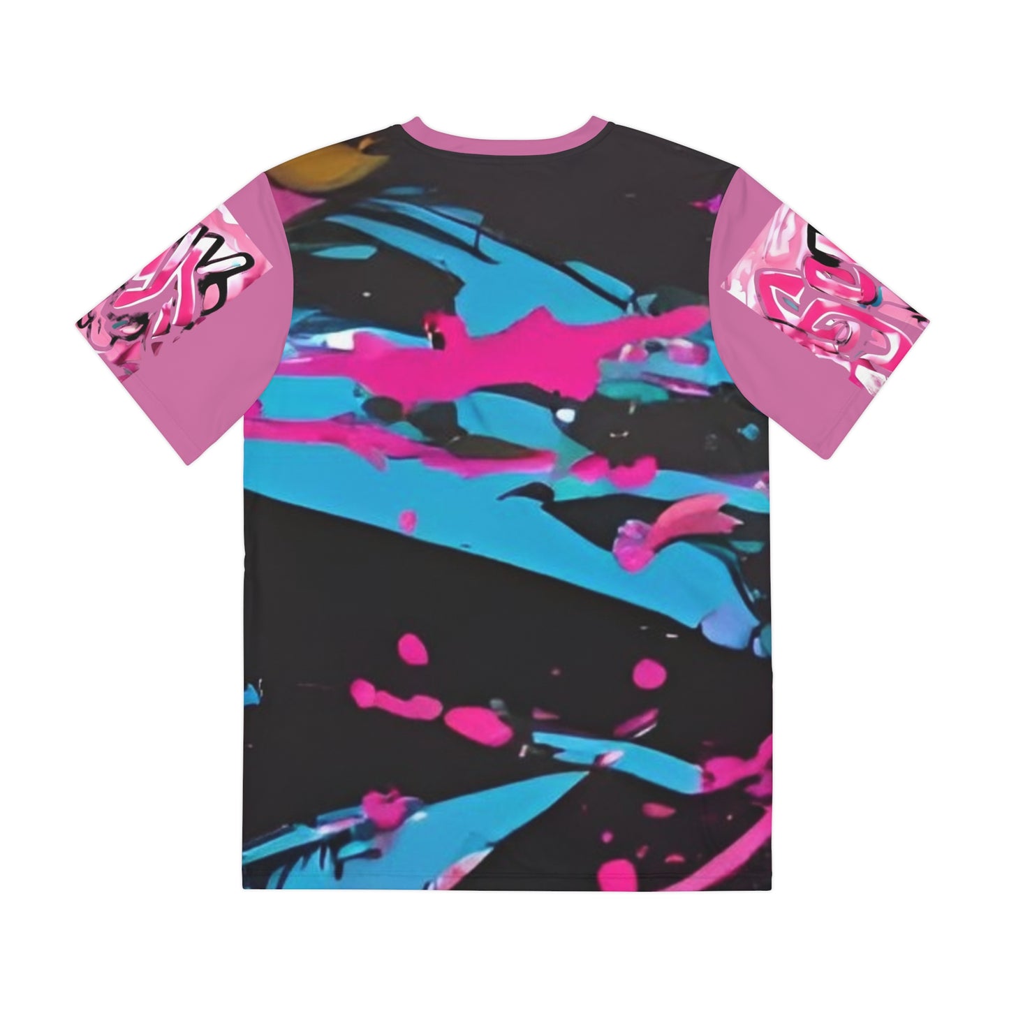 Pink R&RH Graffiti-Like T-shirt