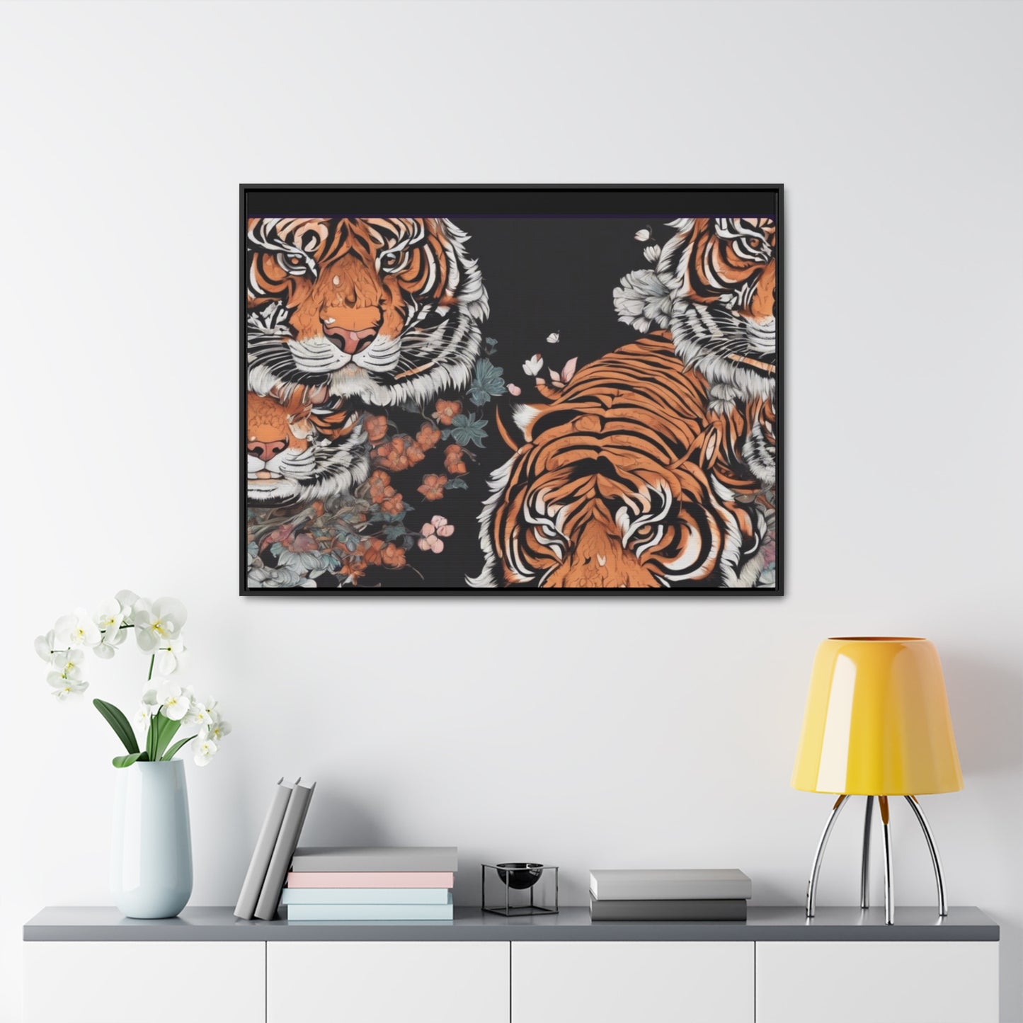 R&RH Vibrant Tiger Gallery Canvas Wrap - Nature-Inspired Wall Art for Home Décor