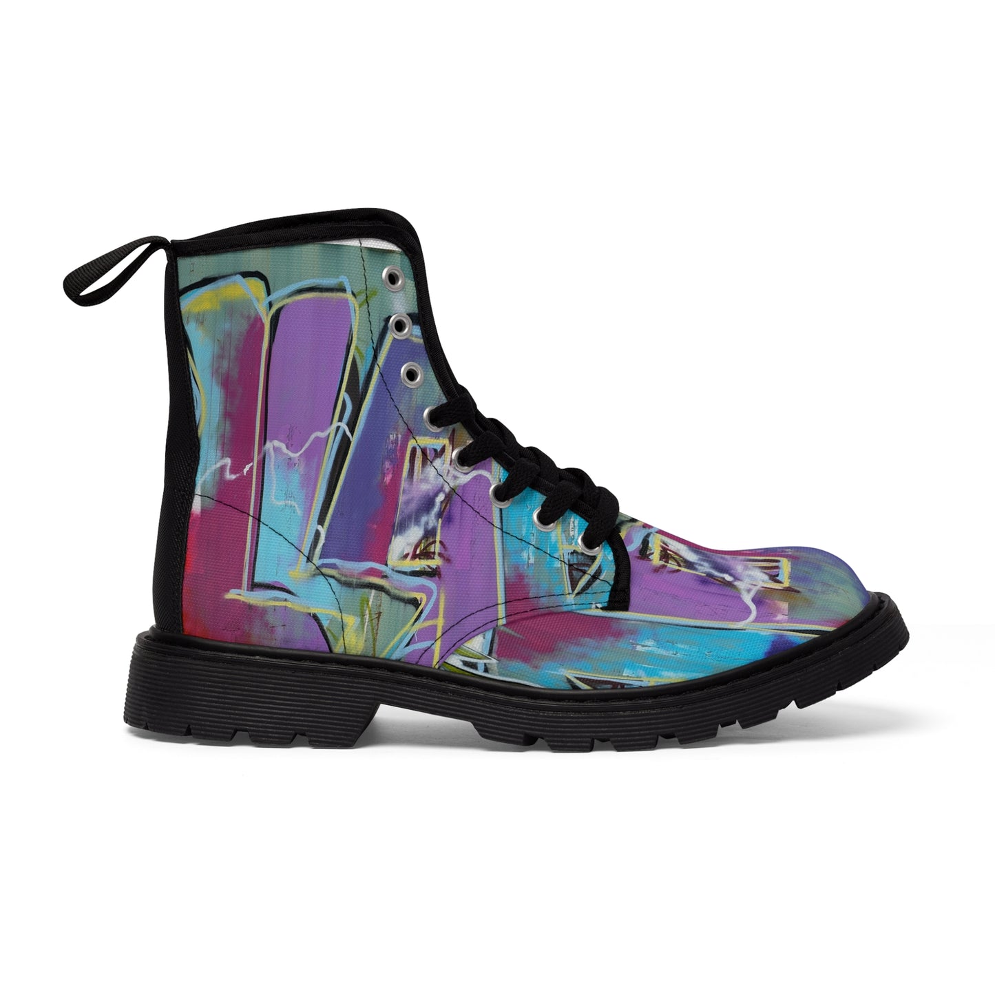 R_RH Unisex Multi-Colored Canvas Boots