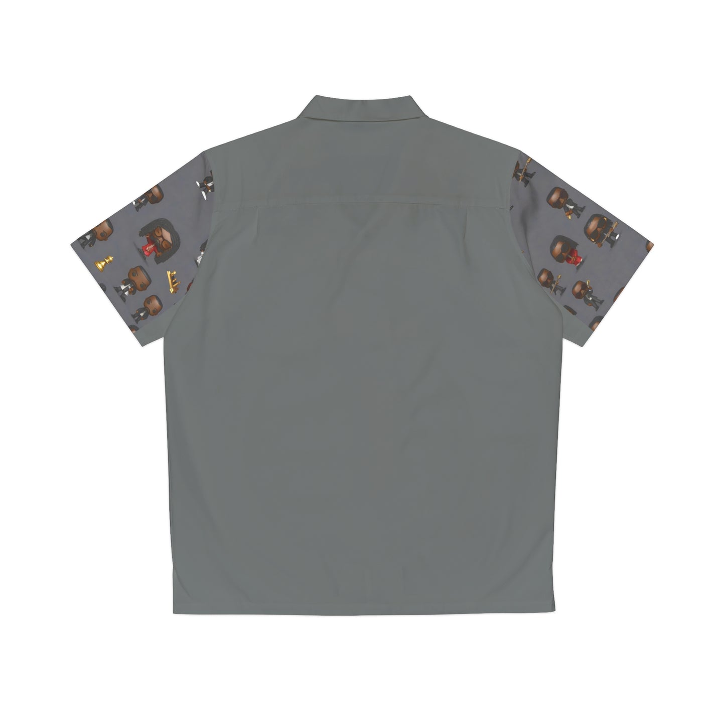 R_RH Grey Caricature Toons Mens Shirt