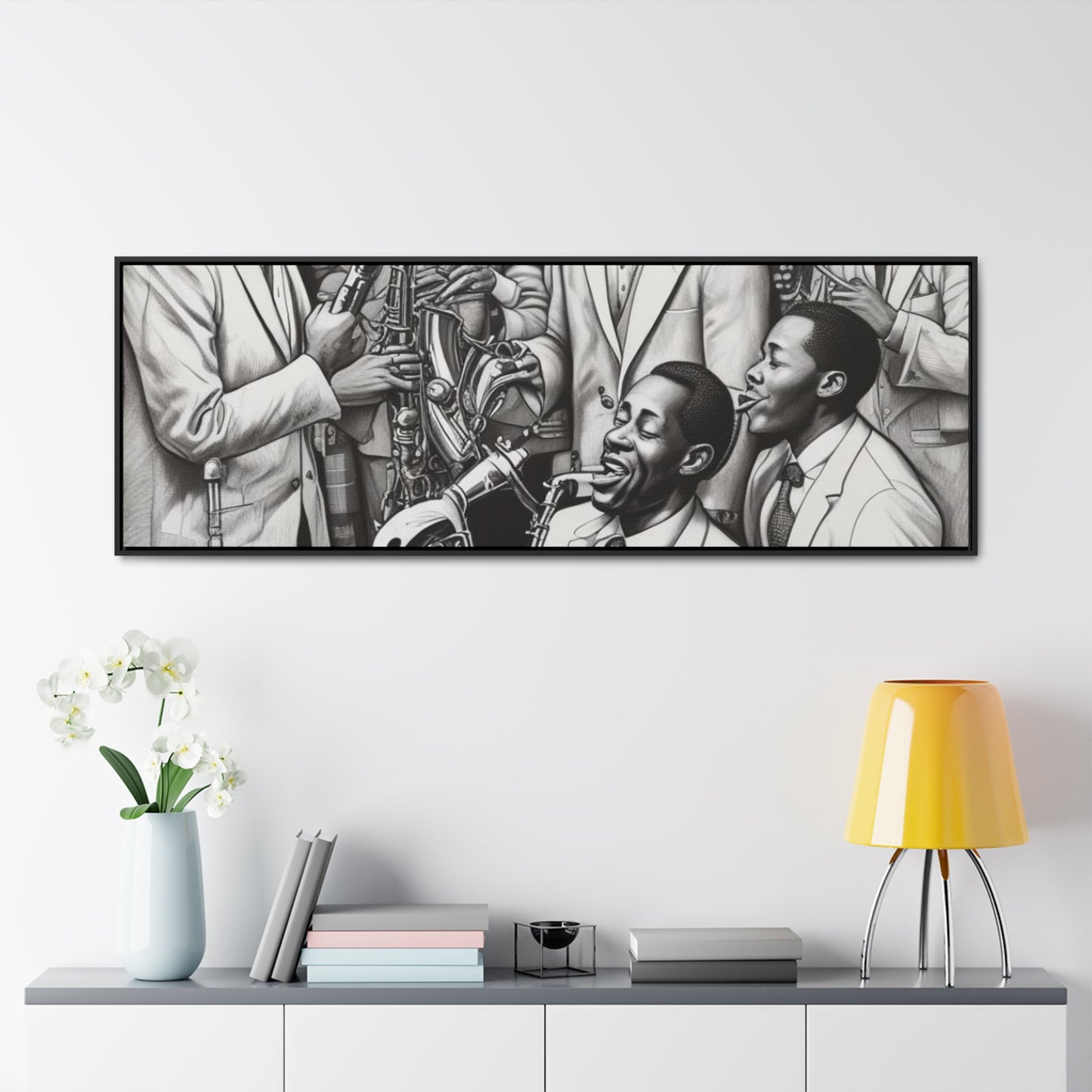 RRH Black/White Jazz Canvas