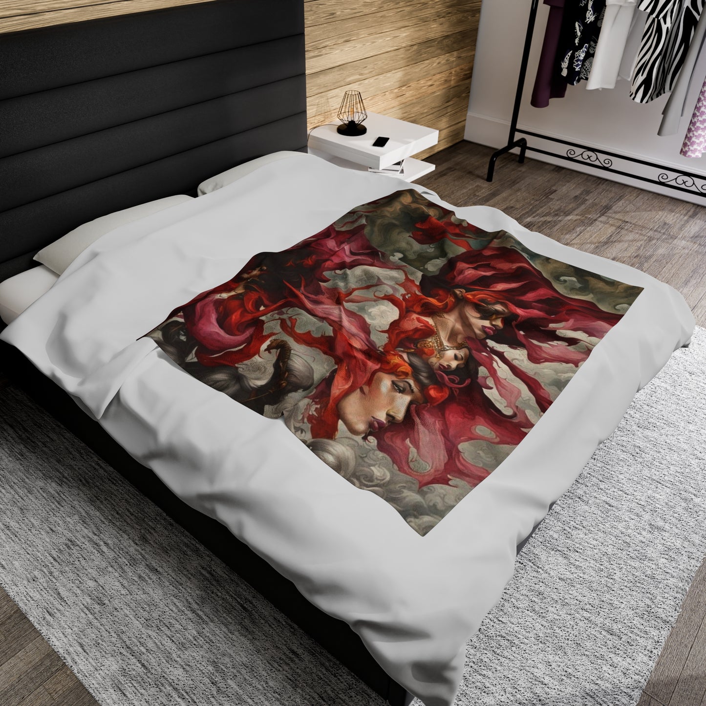 R&RH Red Velveteen Plush Blanket