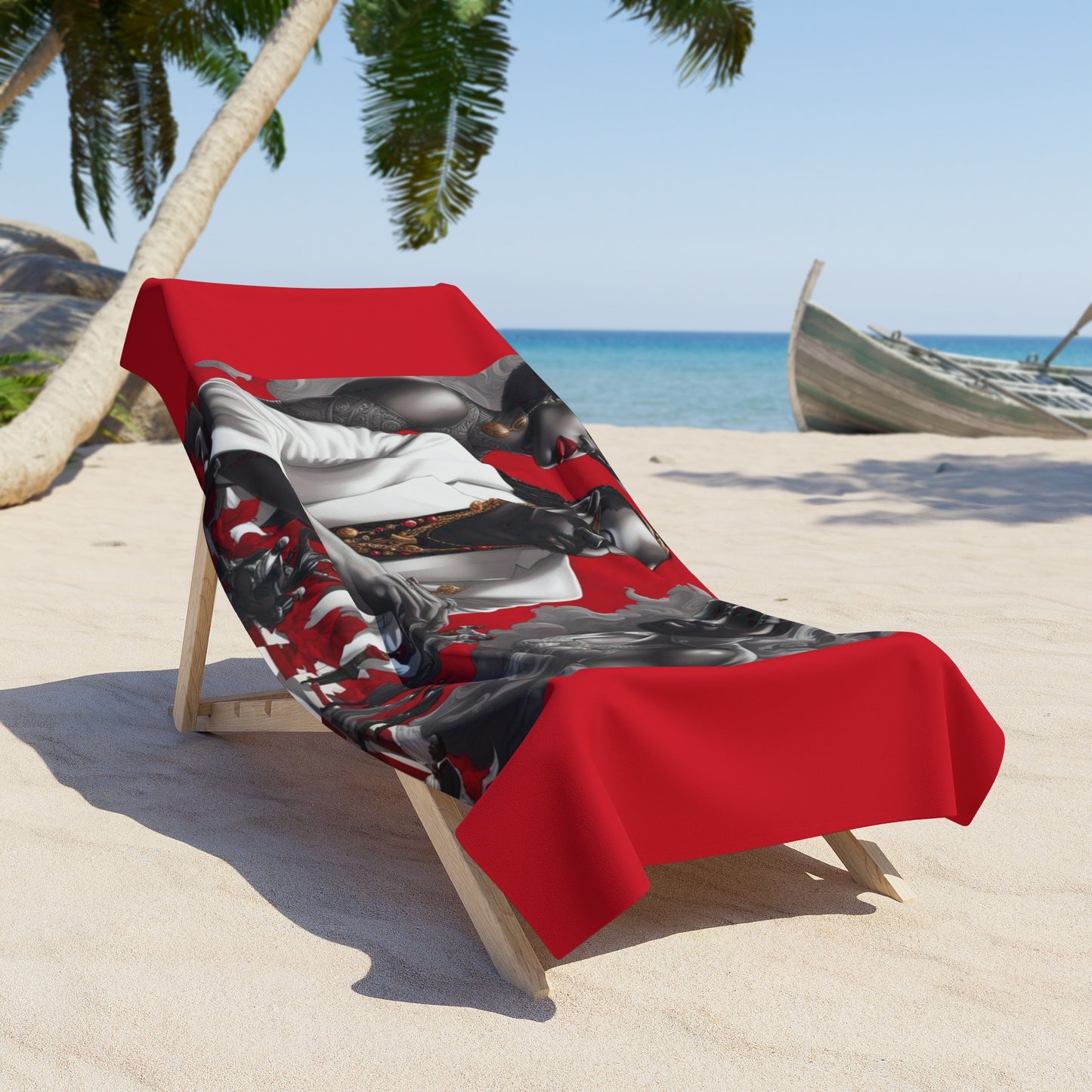 R&RH Red Beach Towel