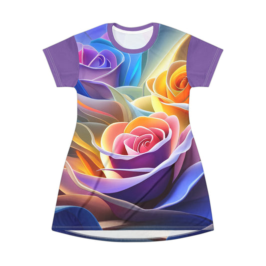 Roses T-Shirt Dress