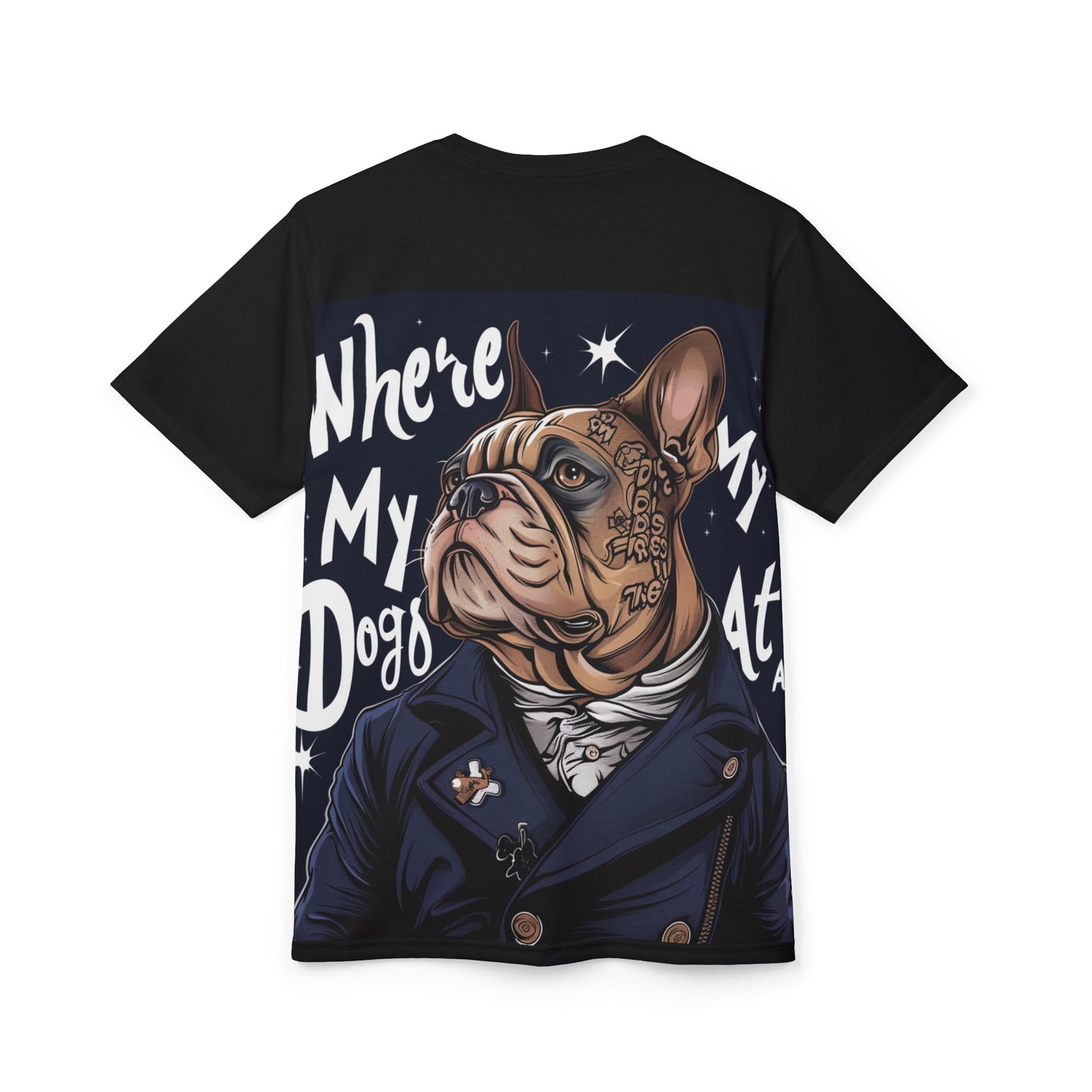 R&RH Stylish Unisex Tee - 'Where My Dogs' Design for Dog Lovers