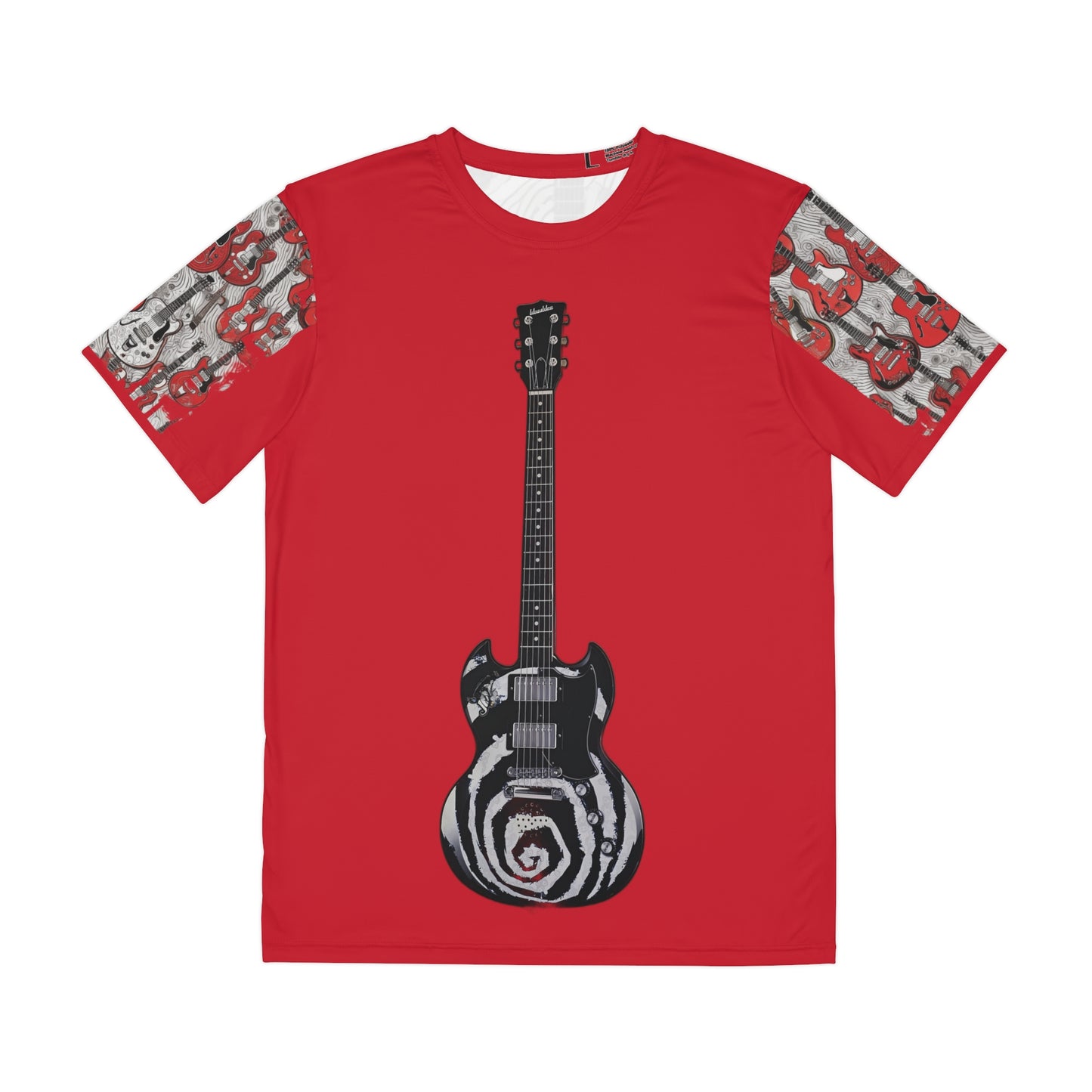 RRH Men's Red Guitars Polyester Tee