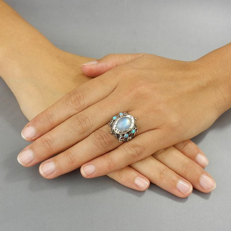 Opal Queen Adjustable Vintage Ring