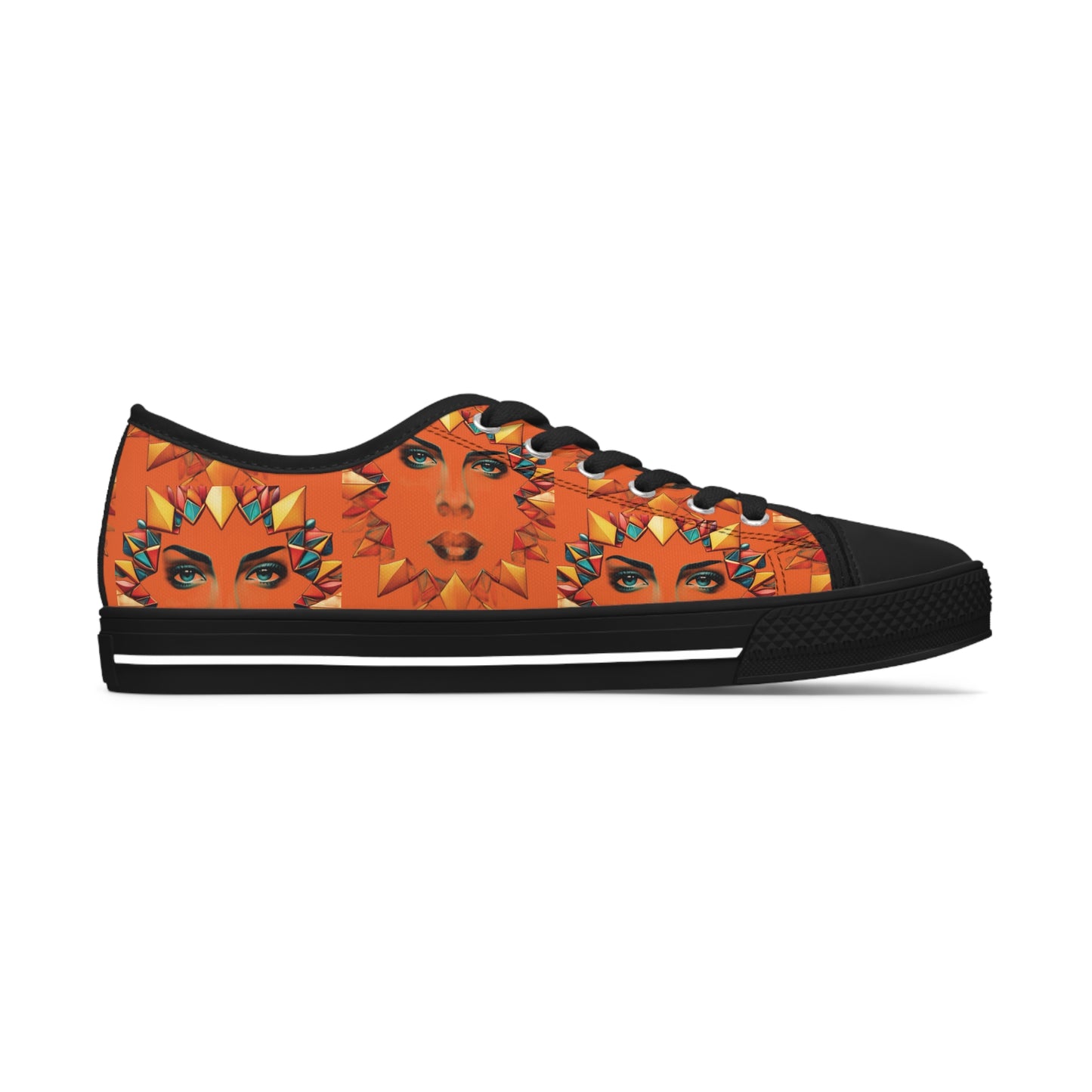 R&RH Women's Orange Portrait Tennis Shoes