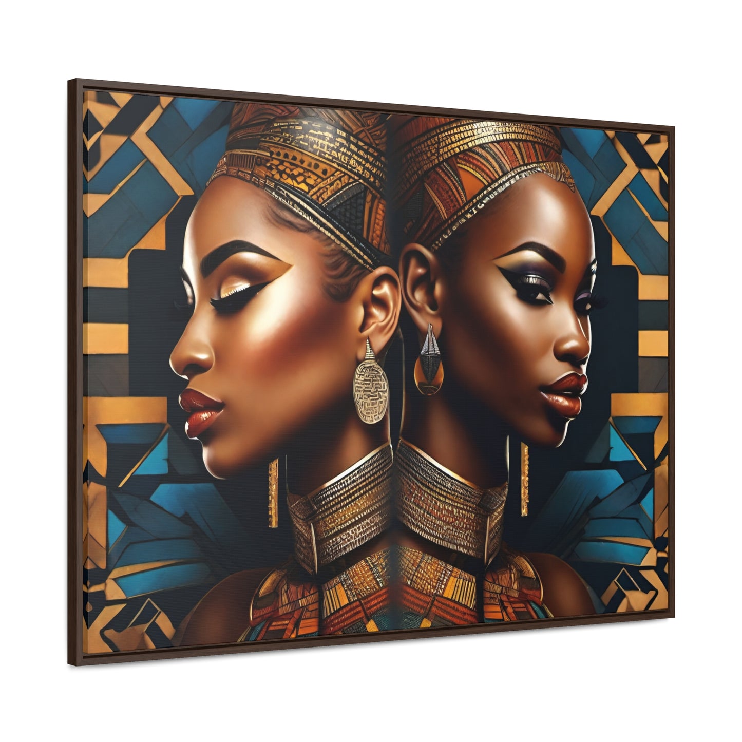 R&RH Twins Art Canvas Horizontal Frame