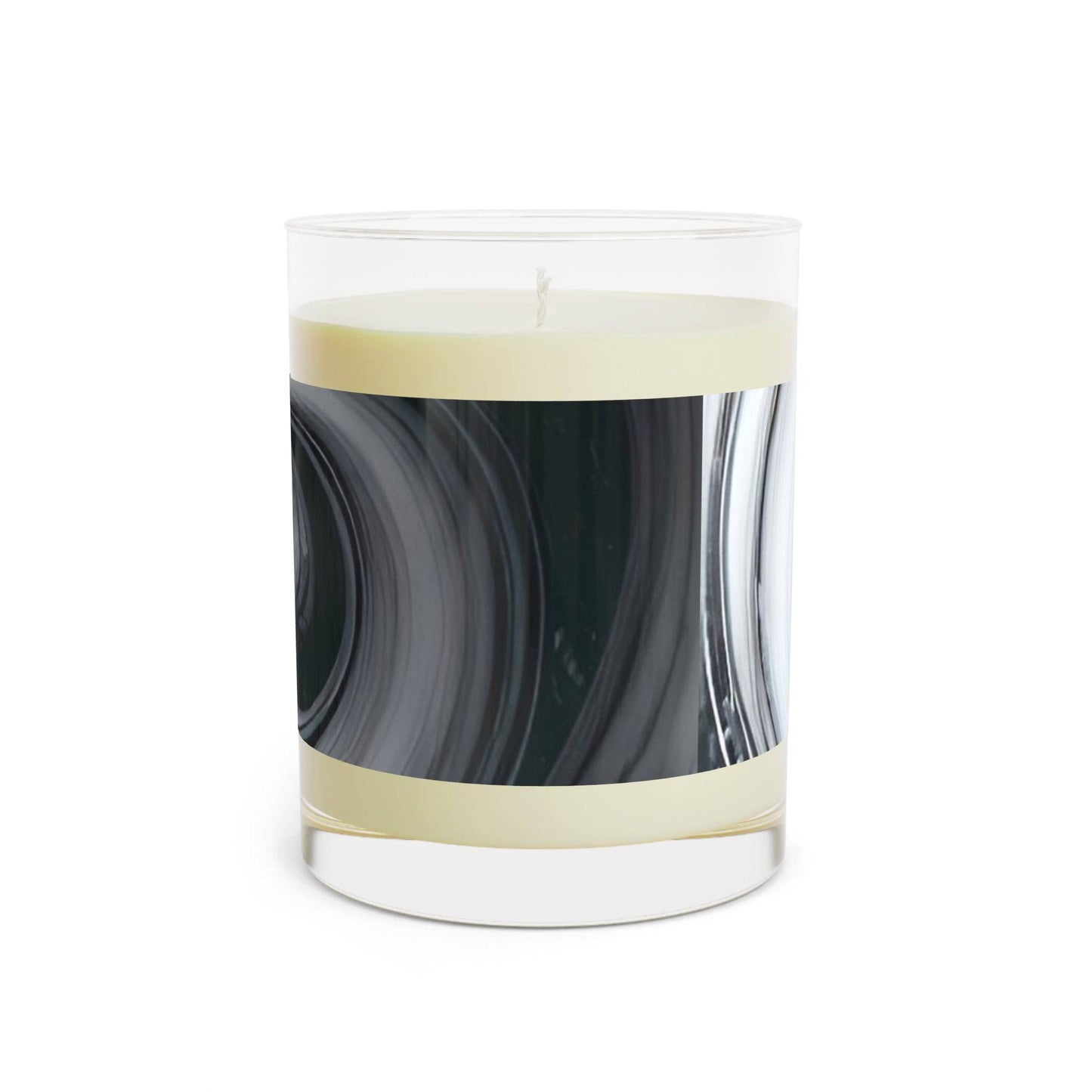 R&RH Elegant Marble Swirl Scented Candle - 11oz Decorative Glass for Relaxation and Home Decor