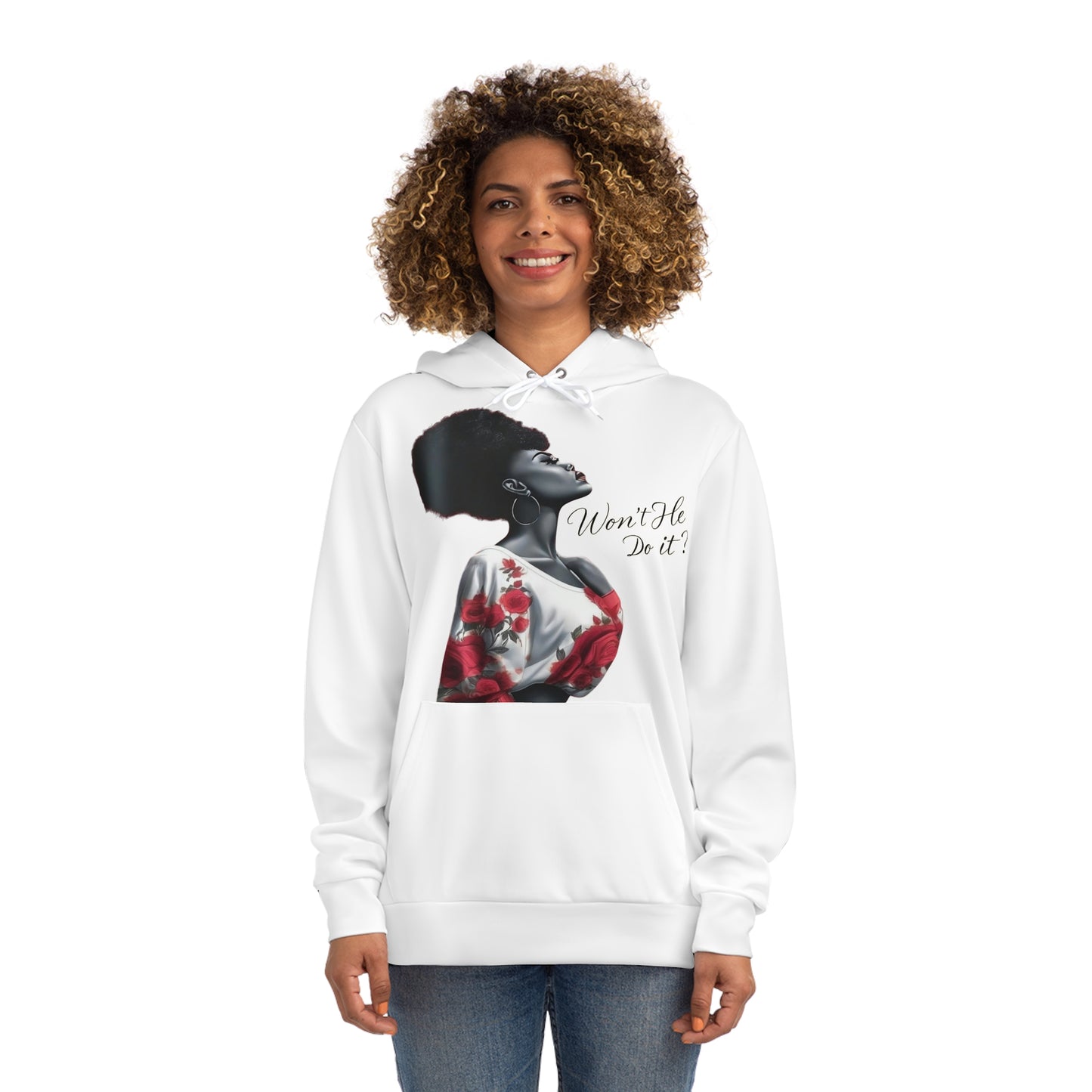 R&RH Unisex Inspirational Design Fashion White Hoodie