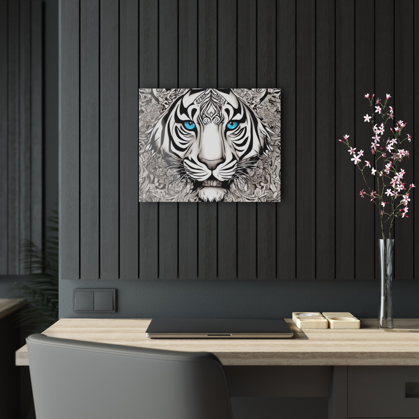 R&RH Majestic Tiger Eyes Acrylic Print - Stunning Wall Art for Animal Lovers