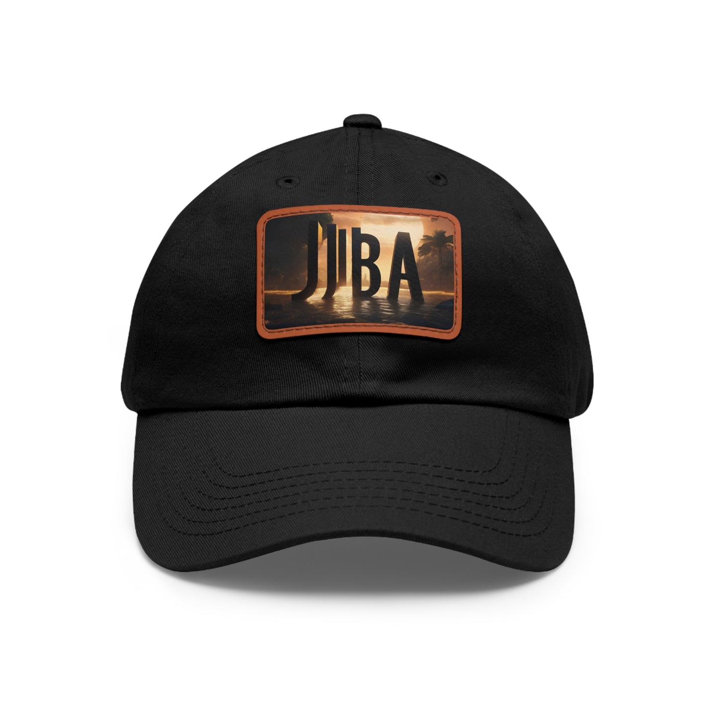 R_RH Juba Dad Hat with Leather Patch