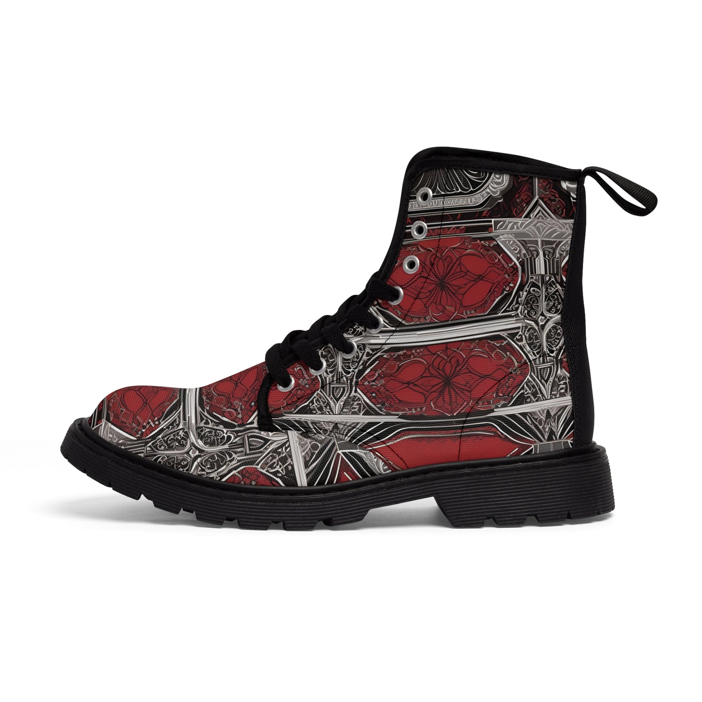 R&RH Men's Red Abstract Boots