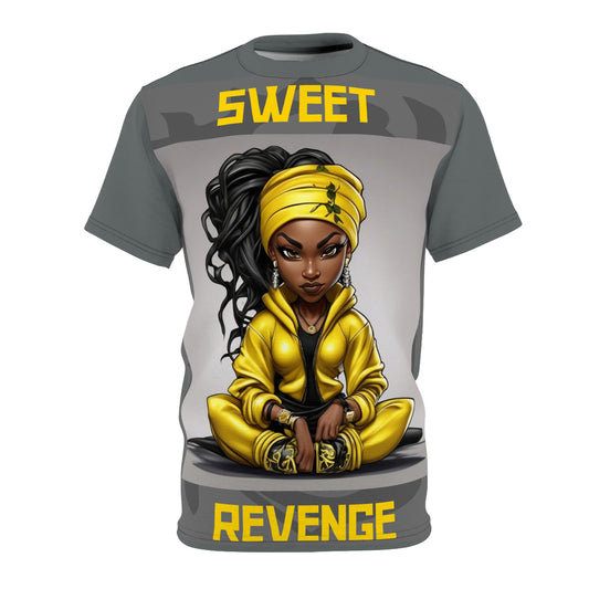 R&RH Grey Sweet Revenge Unisex Graphic Tee - Bold Streetwear Style