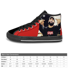 Load image into Gallery viewer, R&amp;RH Vancouver High Top Red Canvas Men&#39;s Shoes
