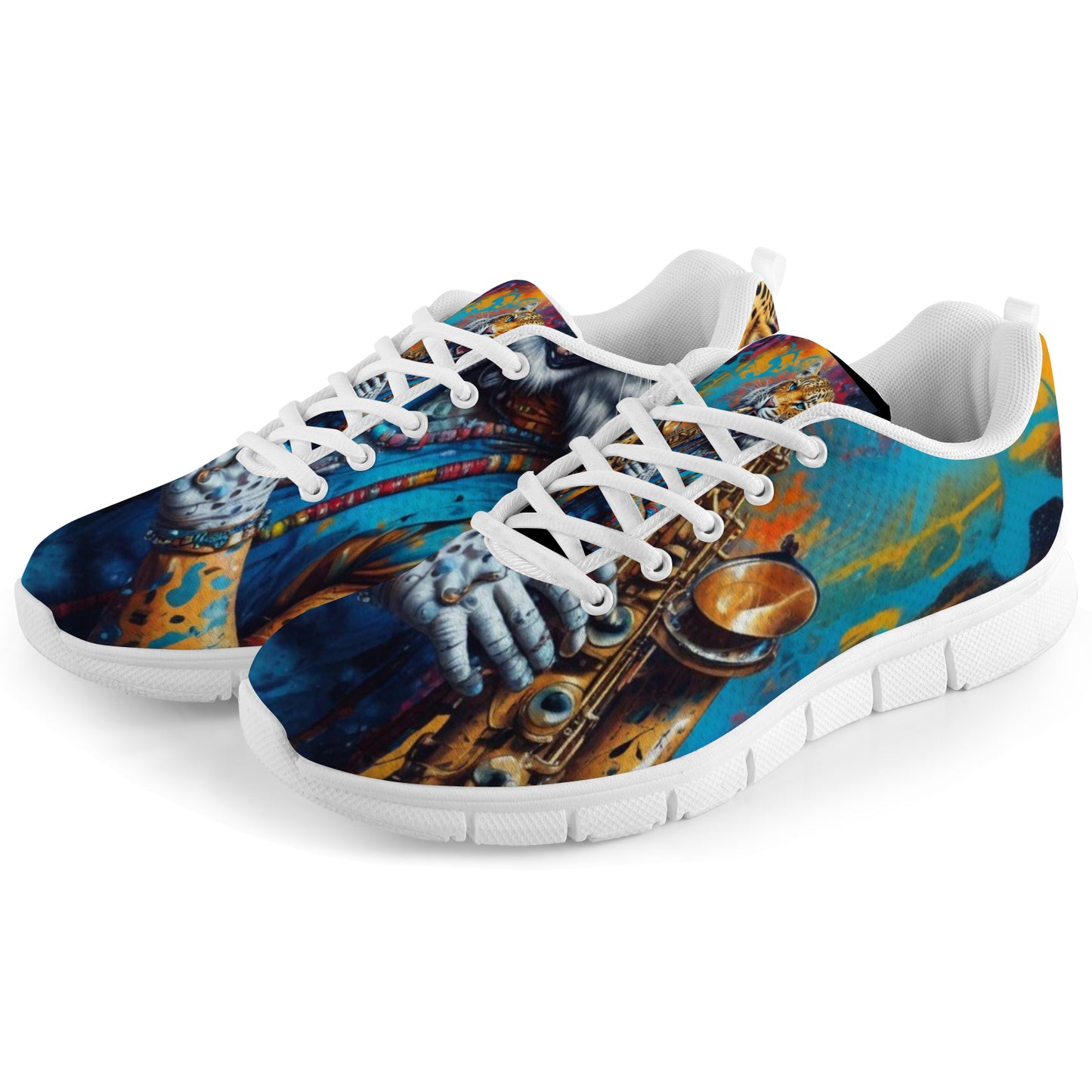 Men's Breathable Leopard Sneakers