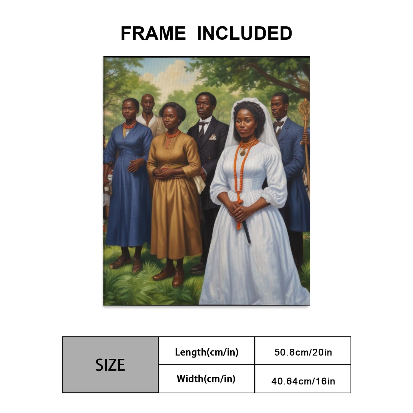 Rich and Rich Homeopportunities "The Wedding" Frame Canvas Print 16"x20"