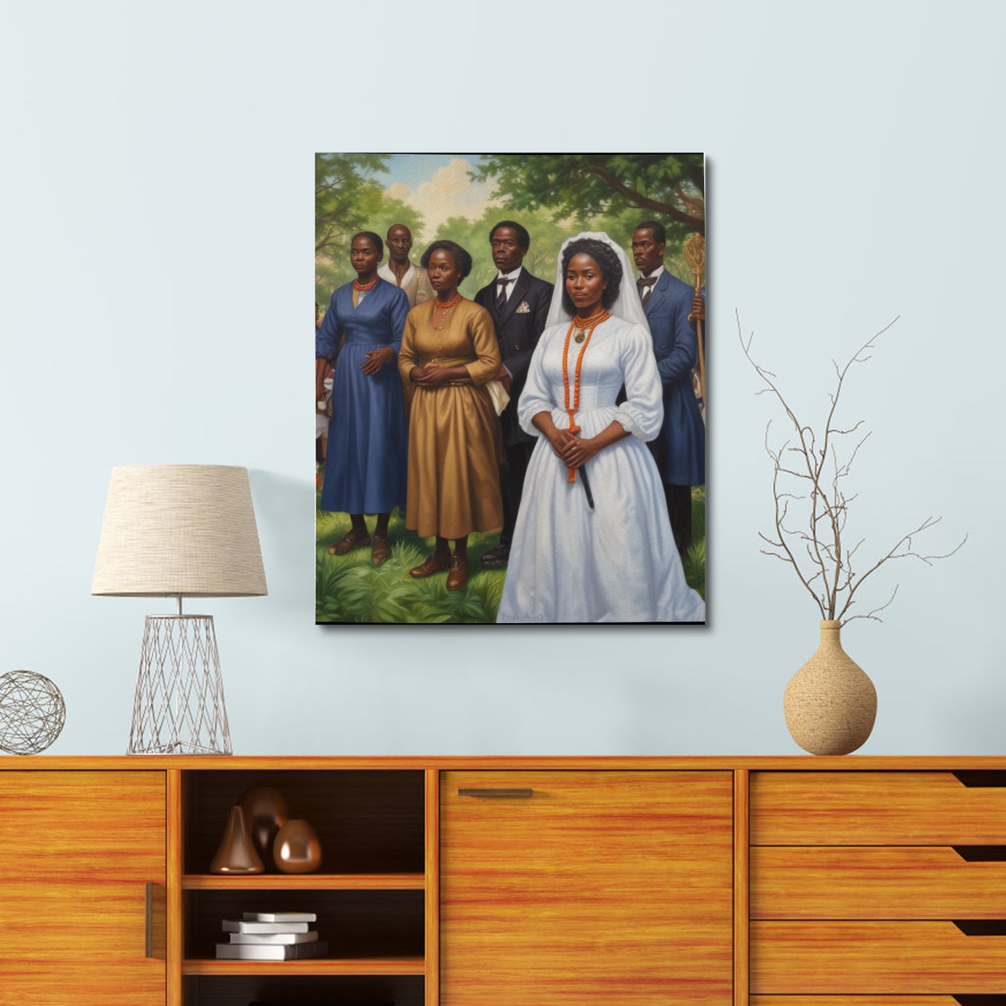 Rich and Rich Homeopportunities "The Wedding" Frame Canvas Print 16"x20"