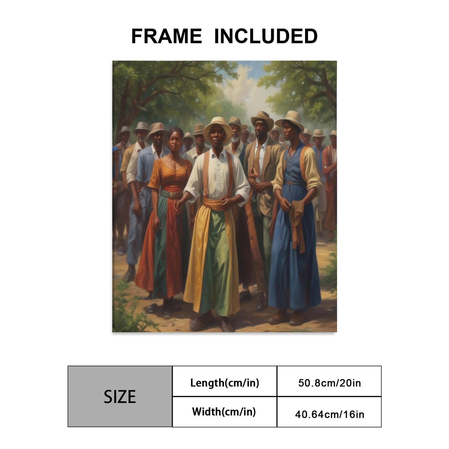 Rich and Rich Homeopportunities Frame Canvas Print 16"x20" "The Gathering."