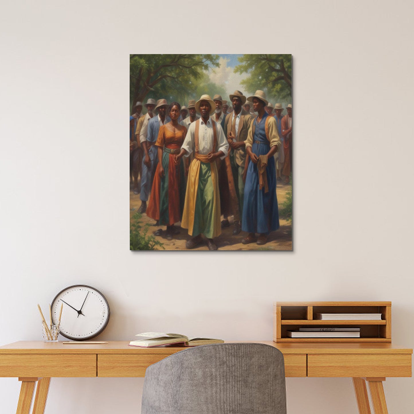 Rich and Rich Homeopportunities Frame Canvas Print 16"x20" "The Gathering."