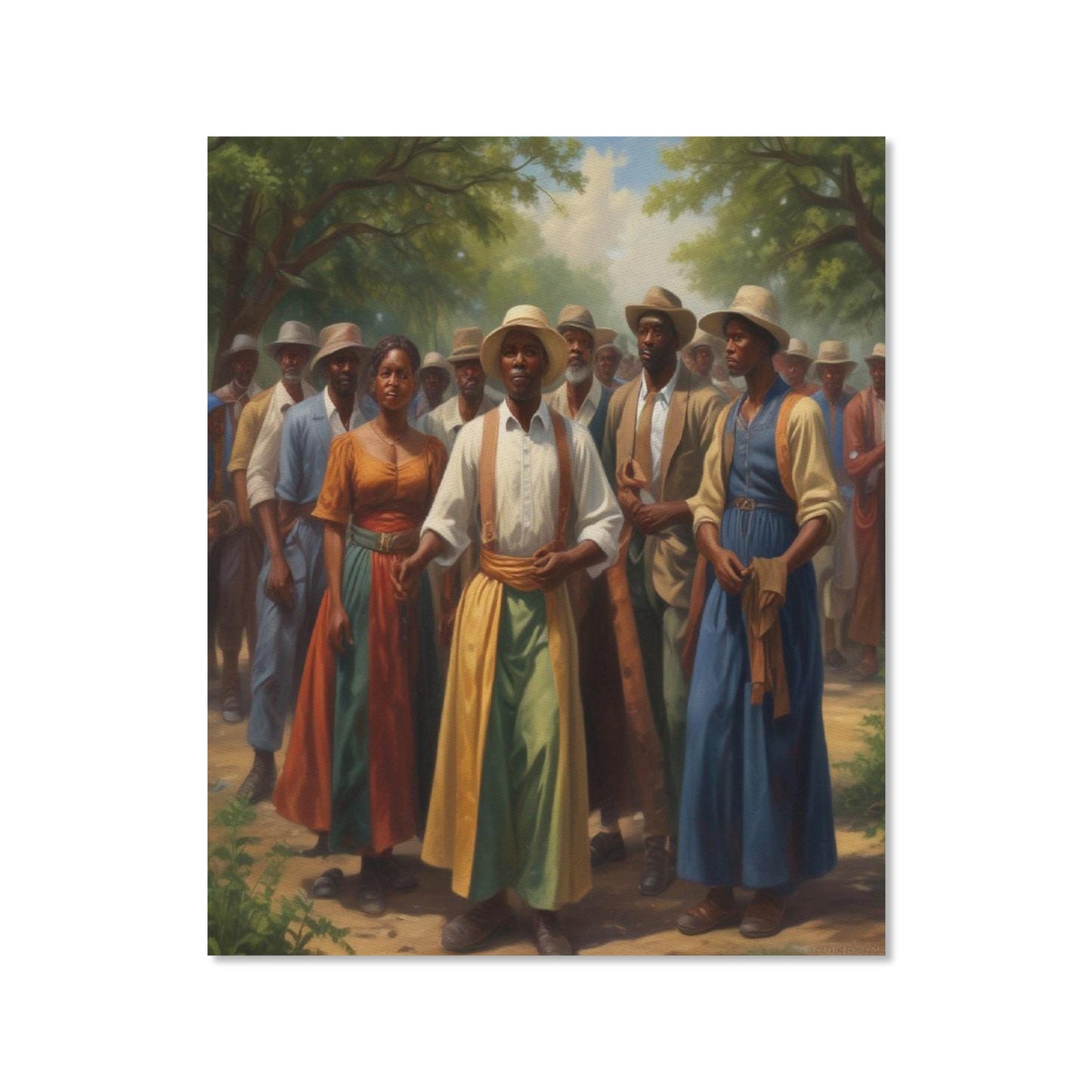 Rich and Rich Homeopportunities Frame Canvas Print 16"x20" "The Gathering."