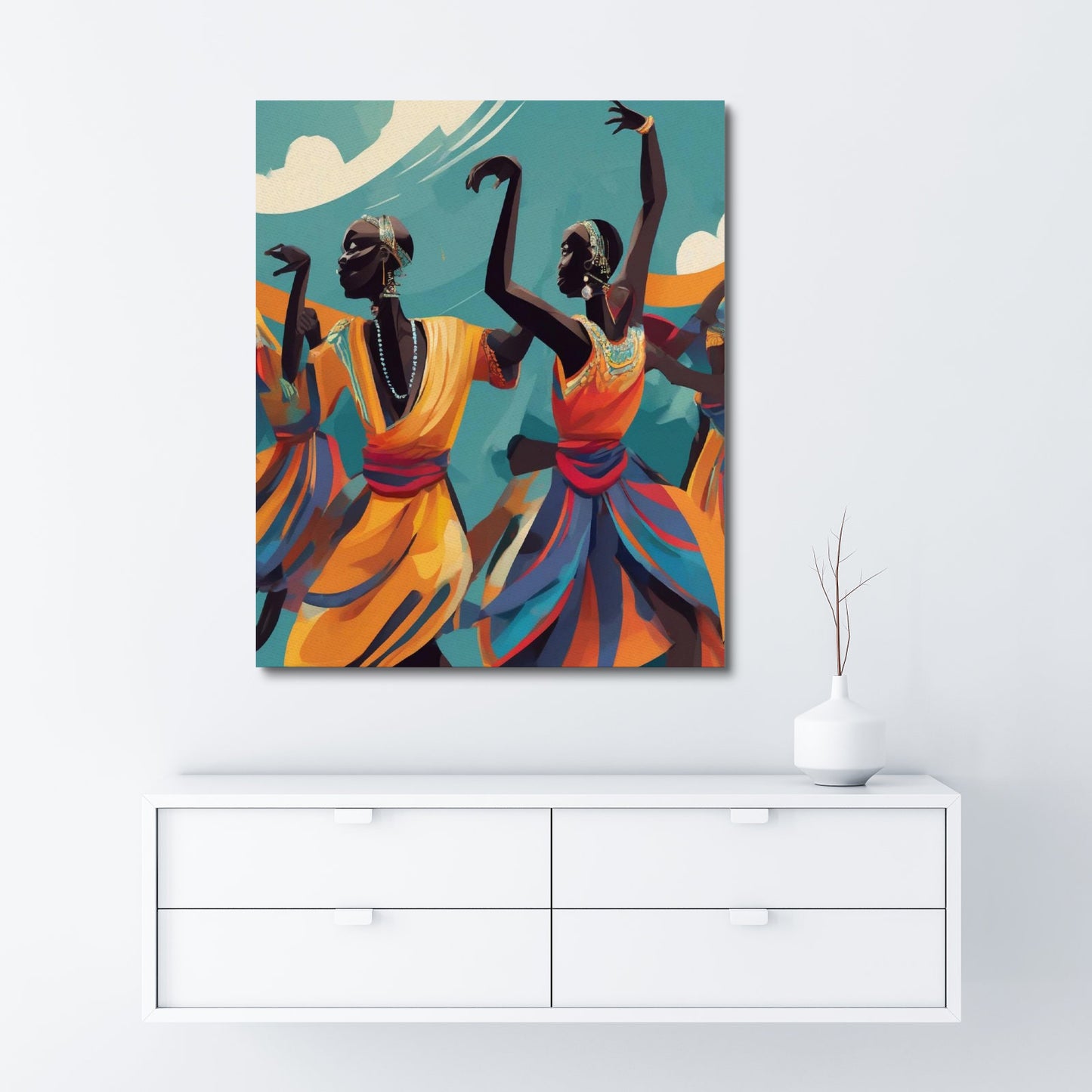 Rich and Rich Homeopportunities Frame Canvas Print 16"x20" "The Celebration"