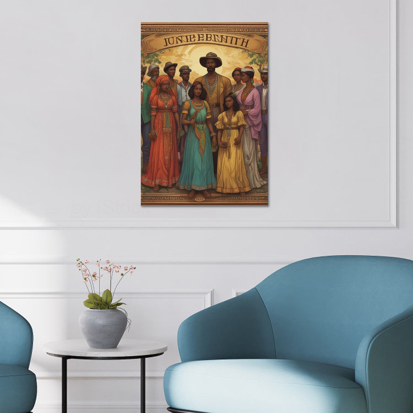 Rich and Rich Homeopportunities Juneteenth Frame Canvas Print 20"x24"