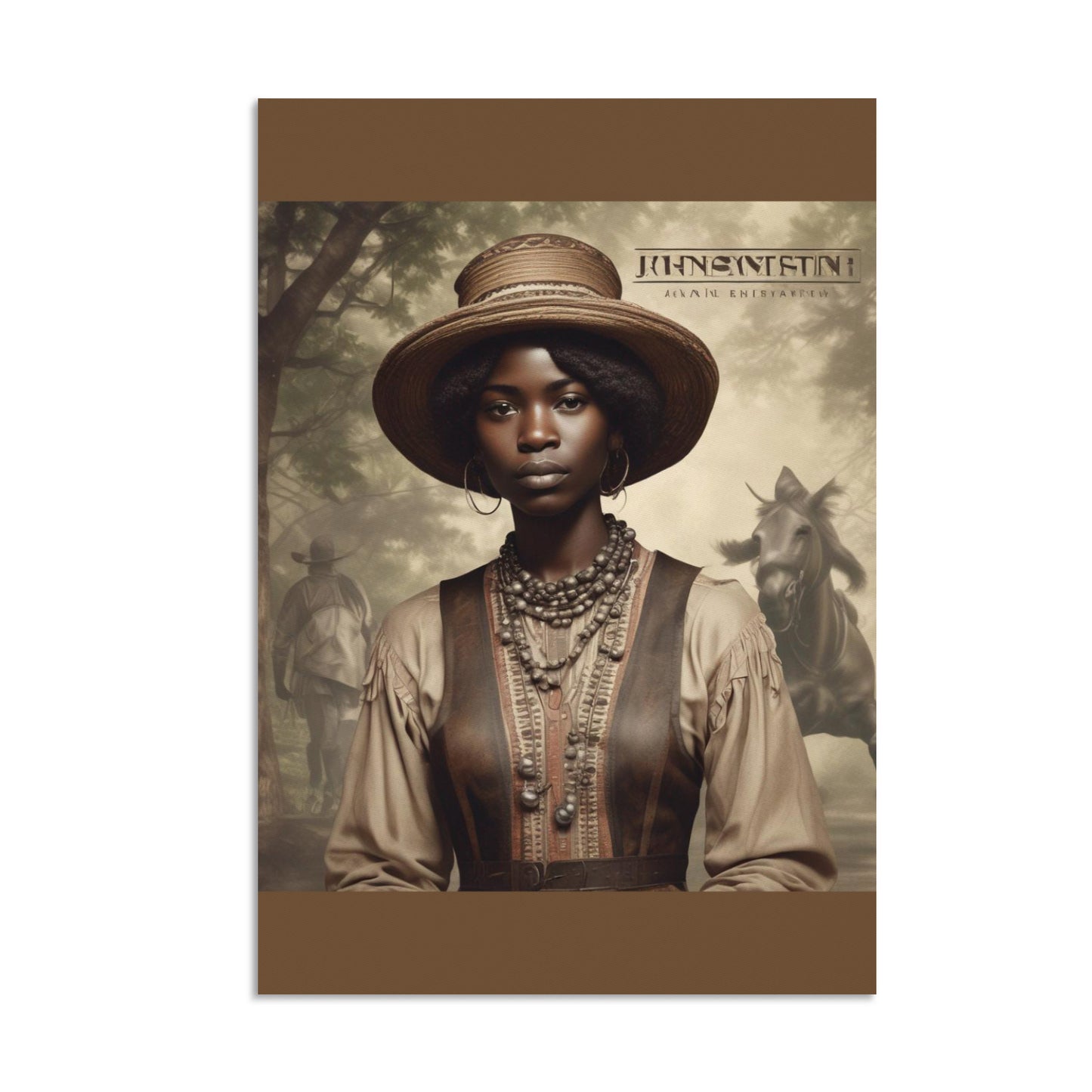 Rich and Rich Homeopportunities Frame Print 20"x24" Juneteenth Portrait