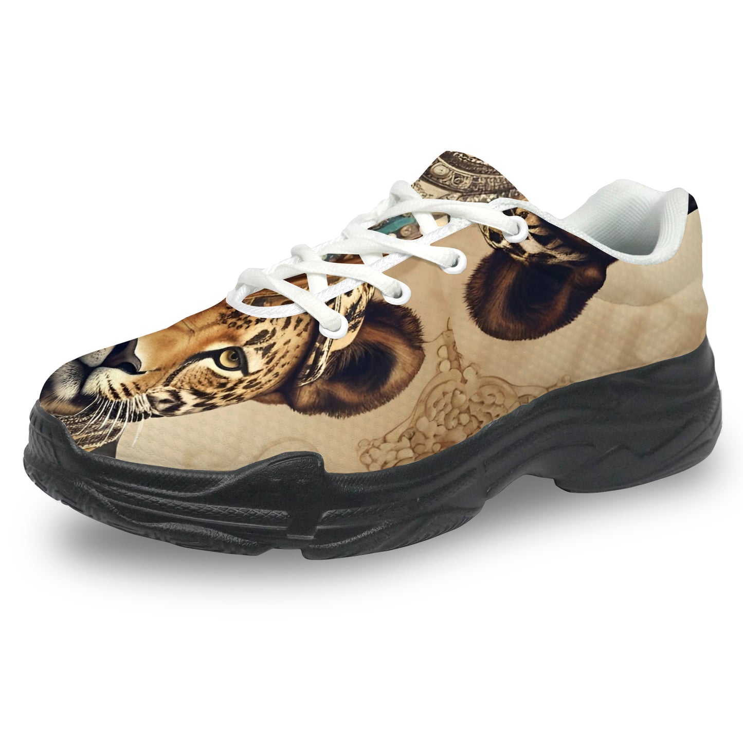 R&RH Men's Leopard Chunky Shoes