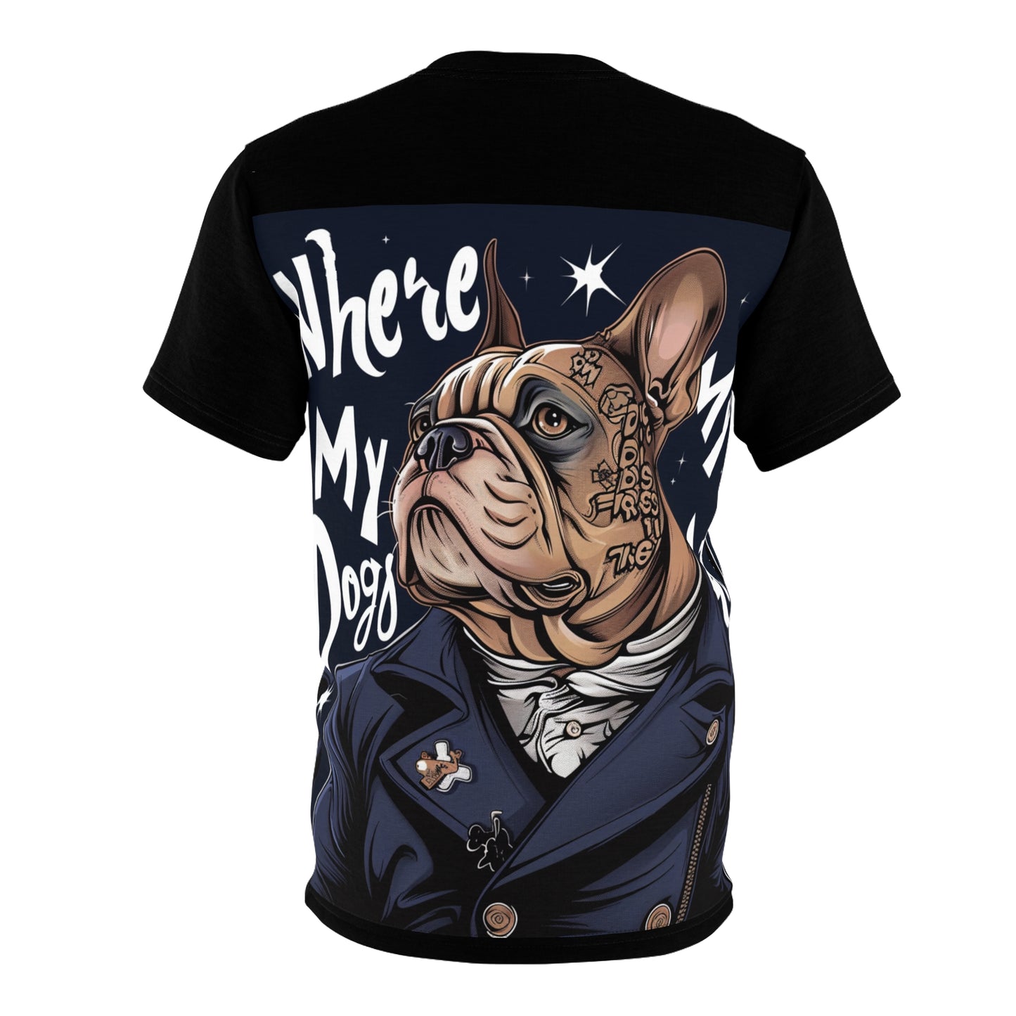 R&RH Stylish Unisex Tee - 'Where My Dogs' Design for Dog Lovers