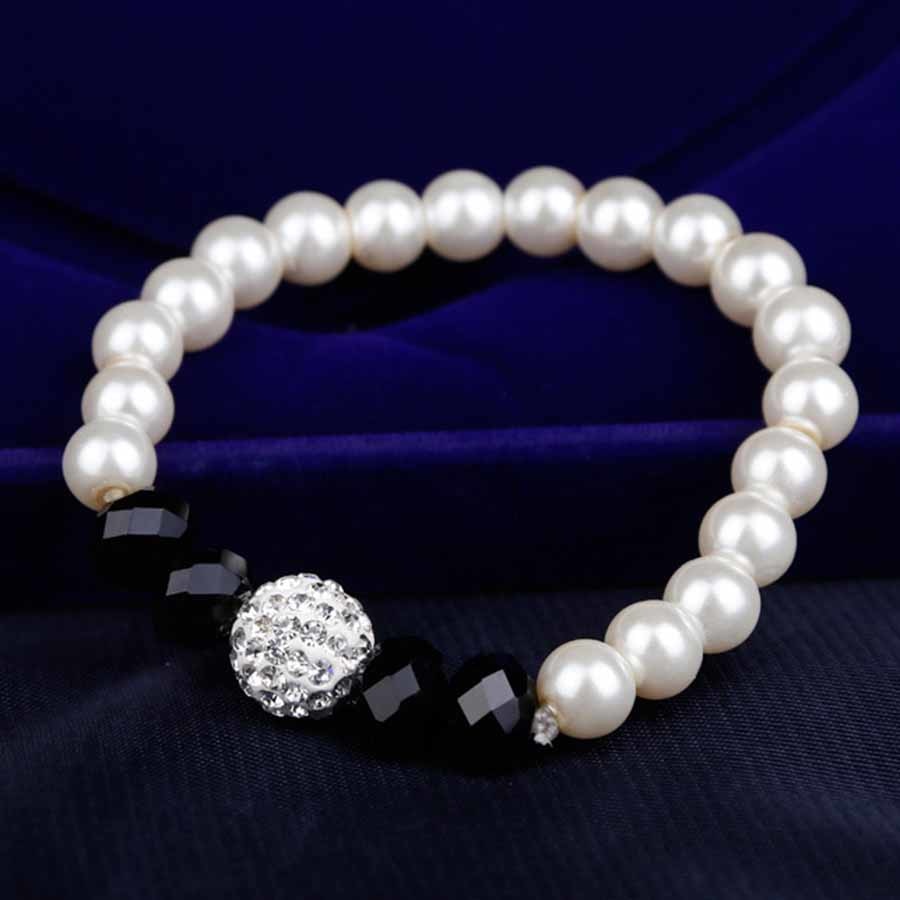 Pearl Jewelry Sets with Earrings, Necklace, and Bracelet