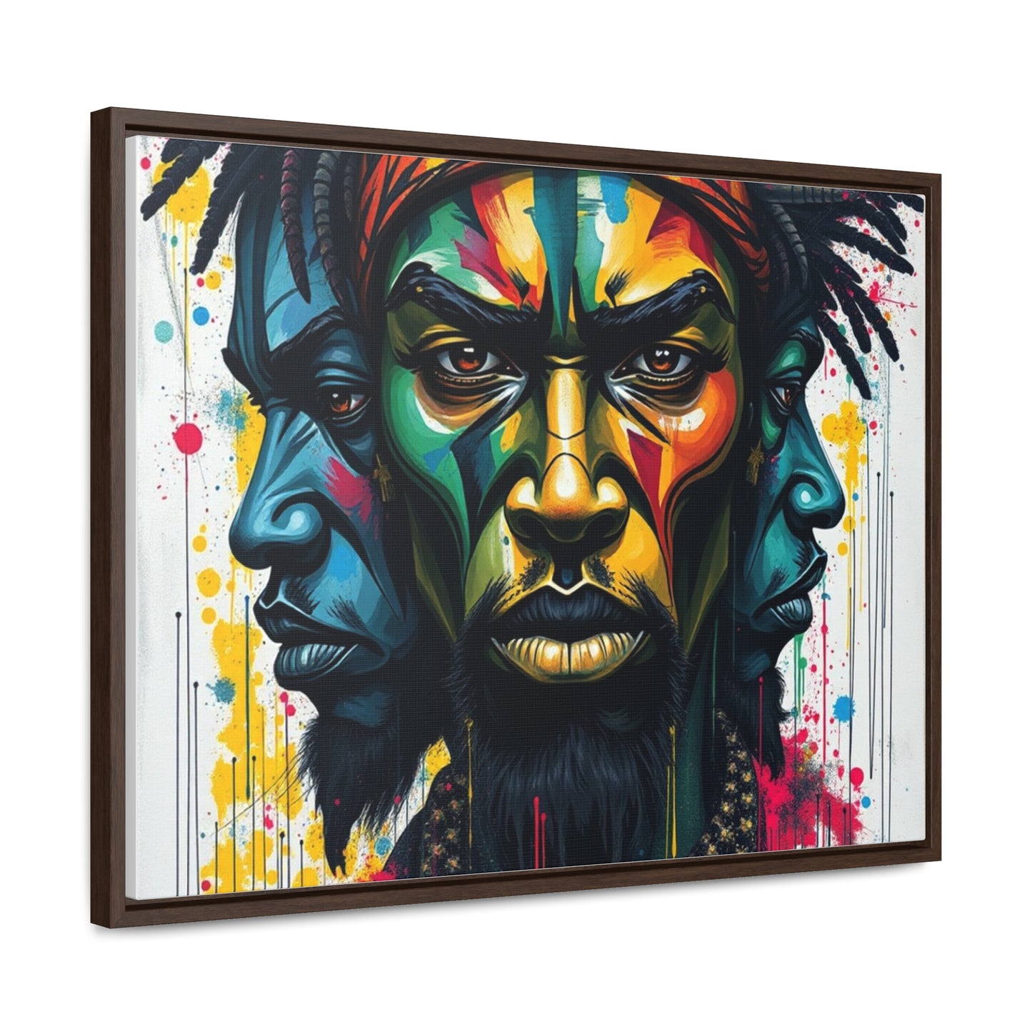 R&RH Vibrant Portrait Gallery Canvas Wrap - Modern Art Frame for Home Decor