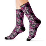 R_RH Caricature Pink Sublimation Socks