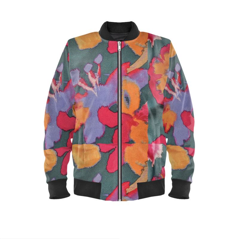 R&RH Flowery Abstract Mens Bomber Jacket