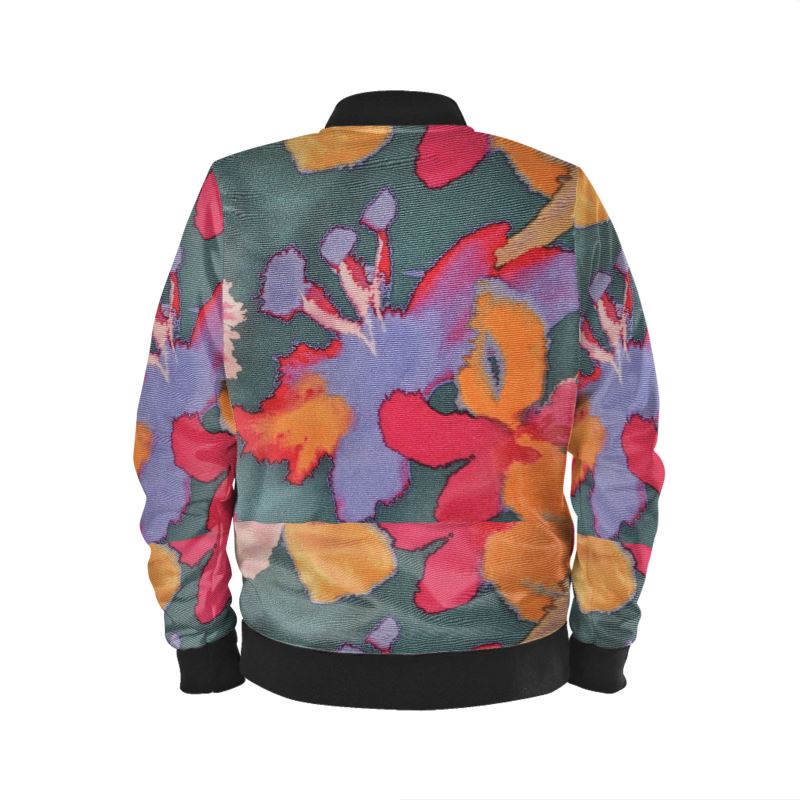 R&RH Flowery Abstract Mens Bomber Jacket