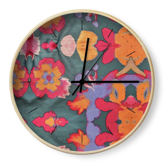 R&RH Flowery Abstract  Designer Wall Clocks