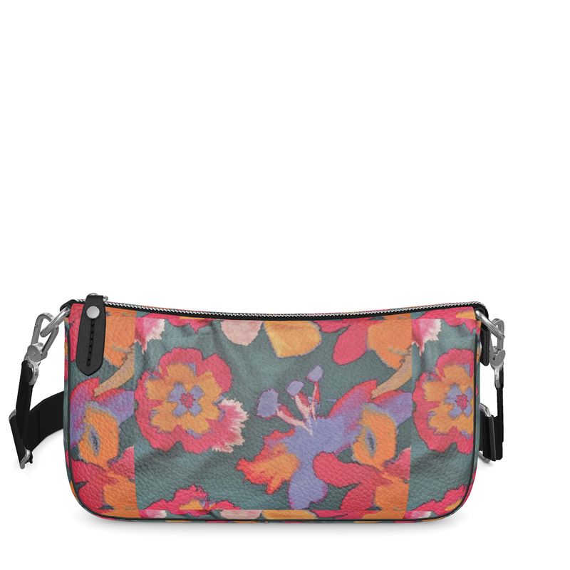 R&RH Flowery Abstract Baguette Bag